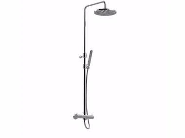 SURF - F8210WC-S - Wall-mounted thermostatic shower panel with overhead shower _ Rubinetteria Giulini